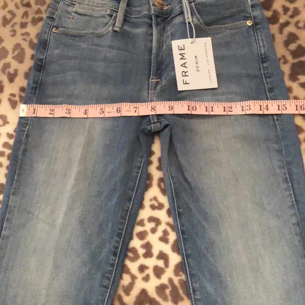 Frame Denim Le High Flare Denim Jeans in Free Bird Size 24 - Picture 13 of 16